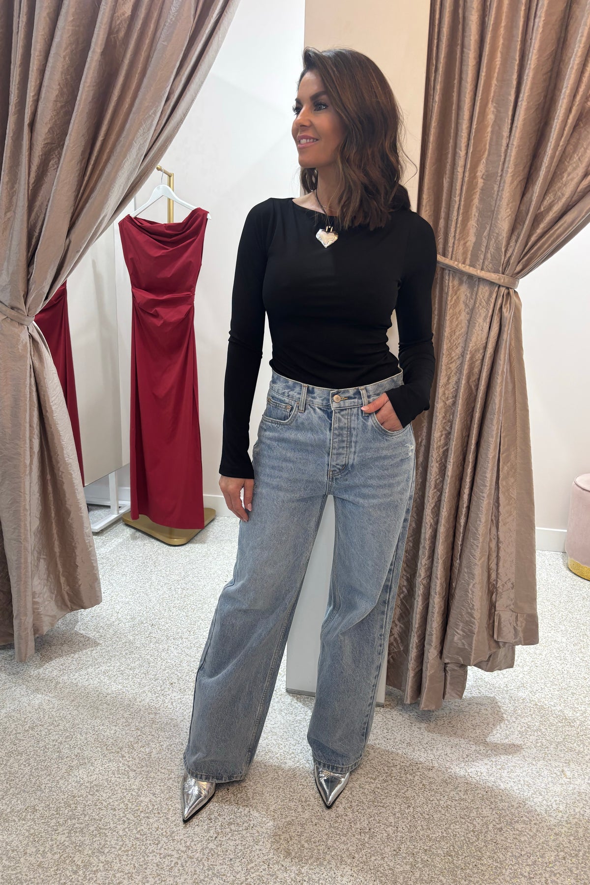 Ownley Jane Jersey Top | Black