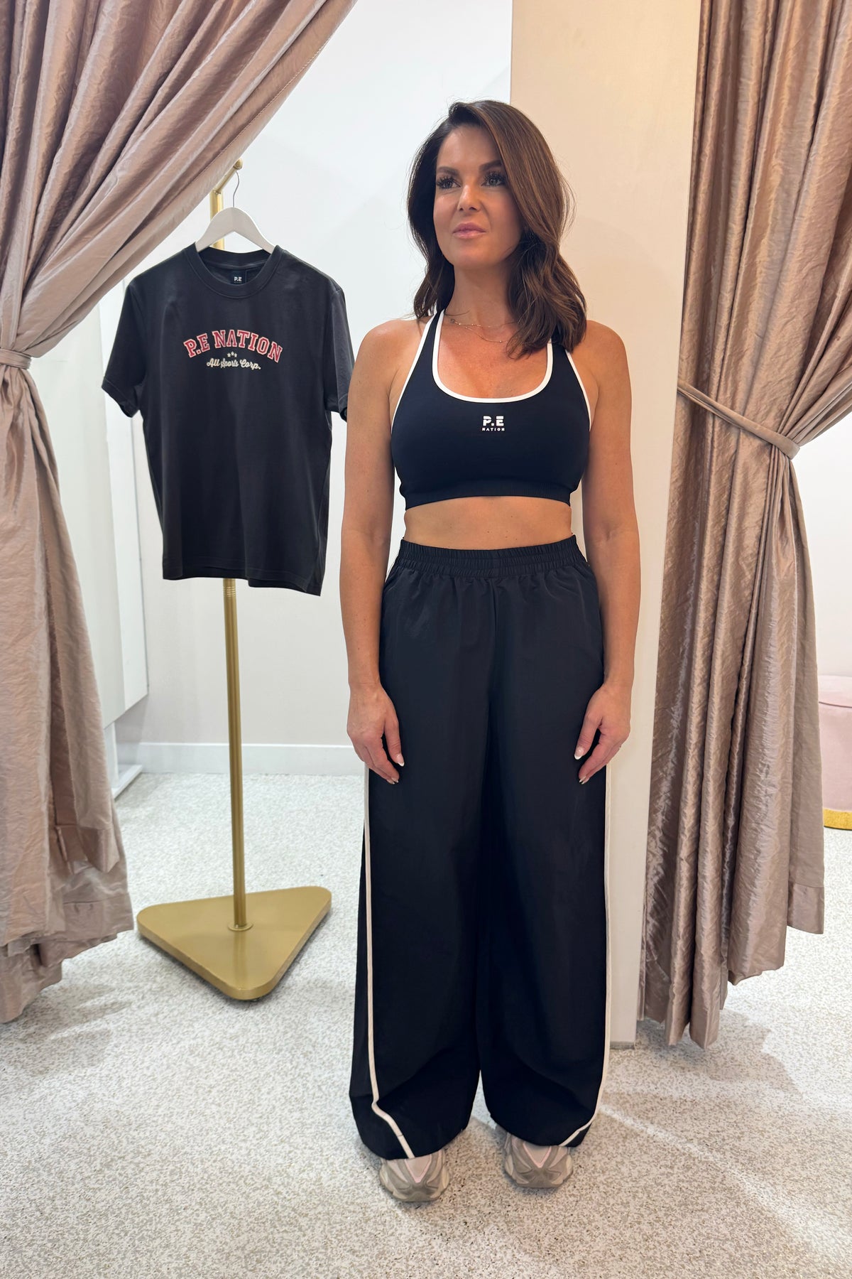 P.E Nation Adaption Seamless Sports Bra | Black / Optic White