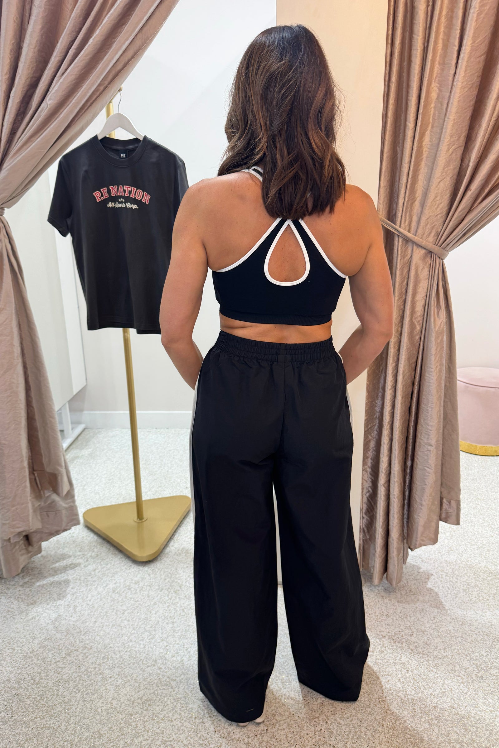 P.E Nation Velocity Pant | Black / Whisper White