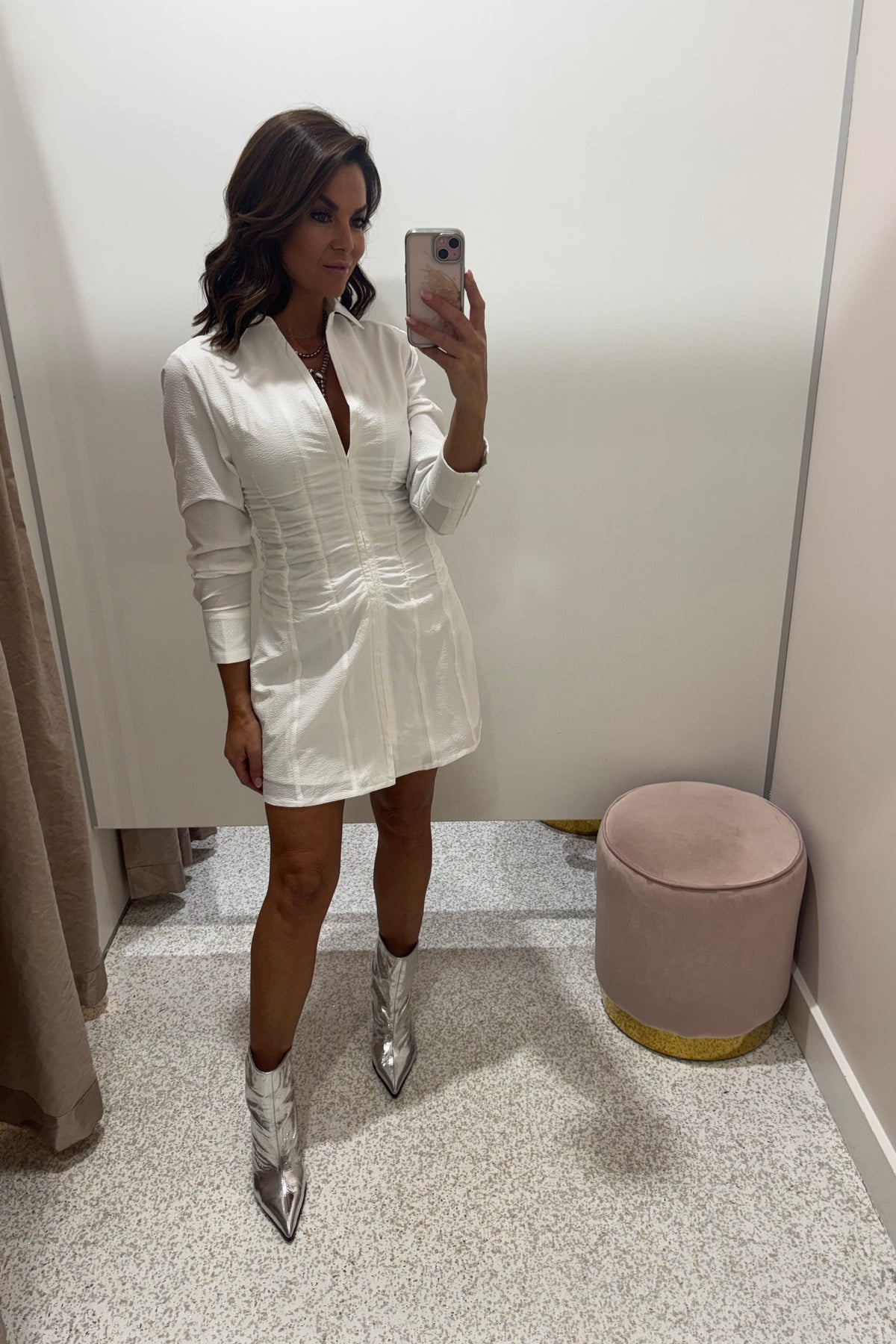 Sovere Incarnation Shirt Dress | Chalk