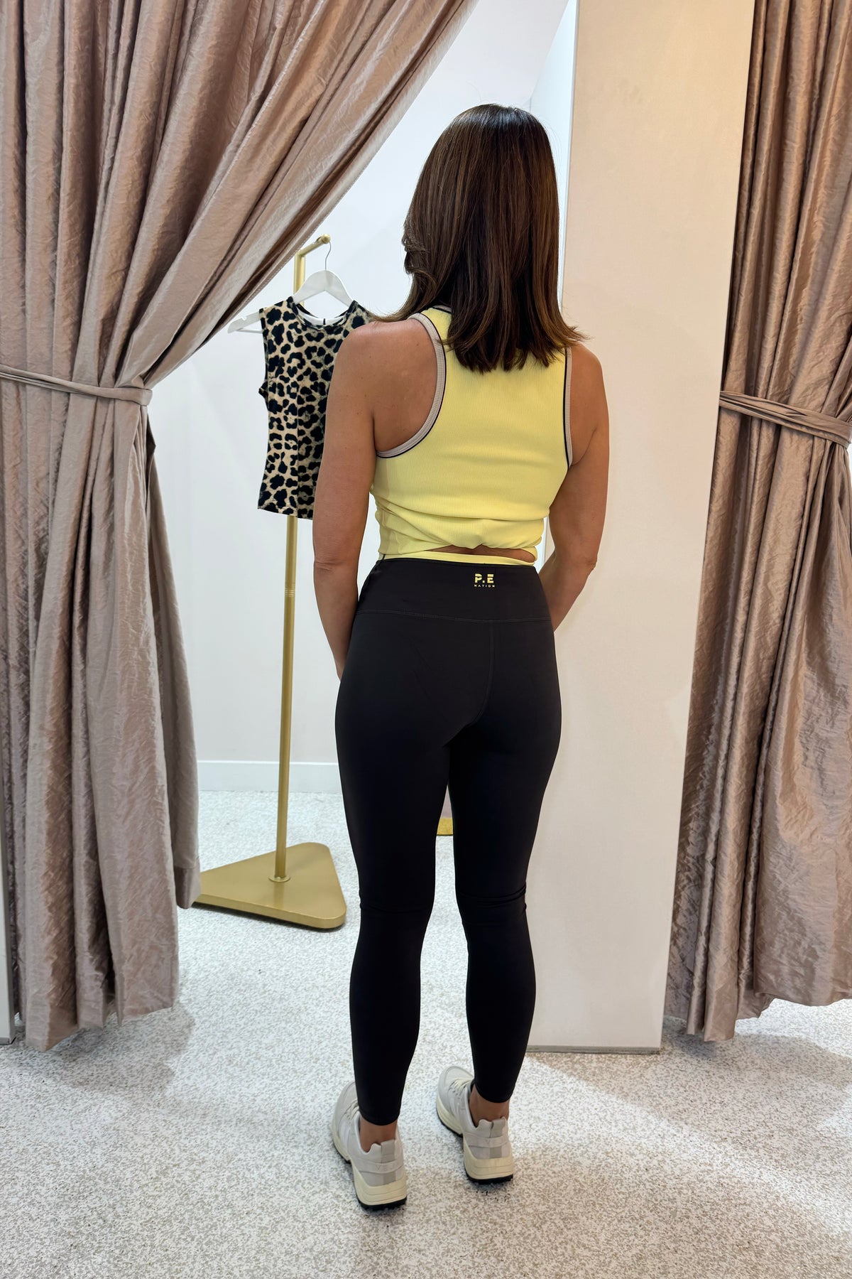 P.E Nation Vita Full Length Legging | Smokestone/Lemonade
