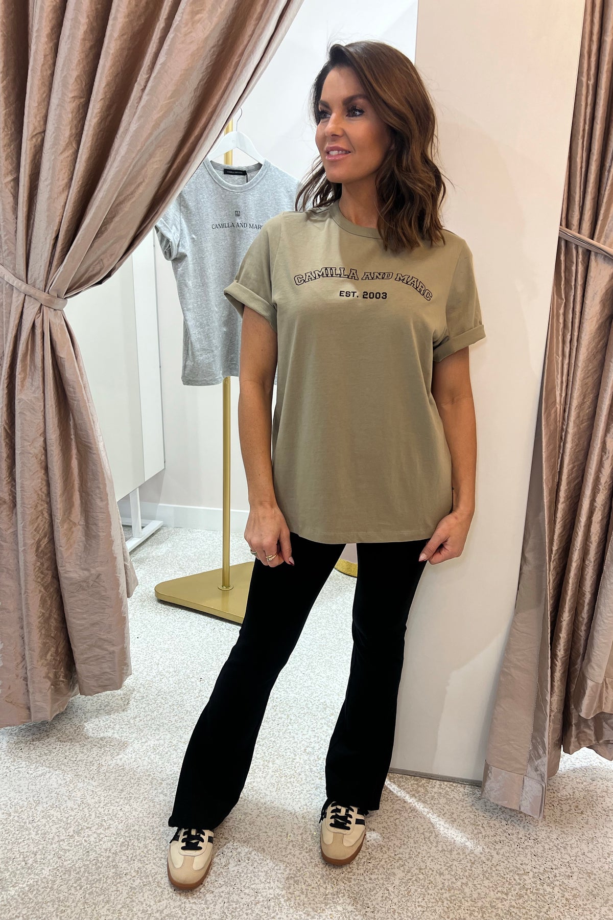 C&M Camilla & Marc Odessa Graphic Tee | Sea Grass