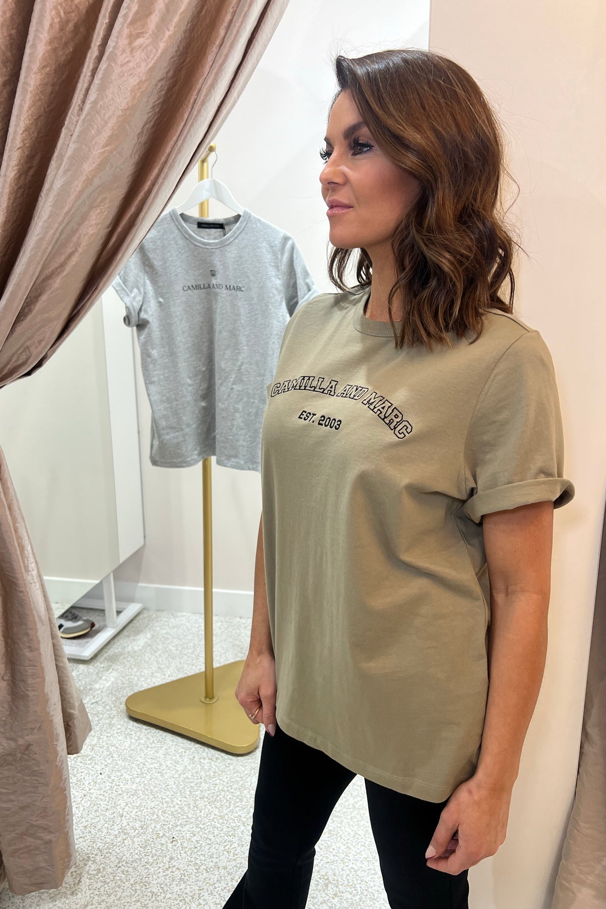 C&M Camilla & Marc Odessa Graphic Tee | Sea Grass