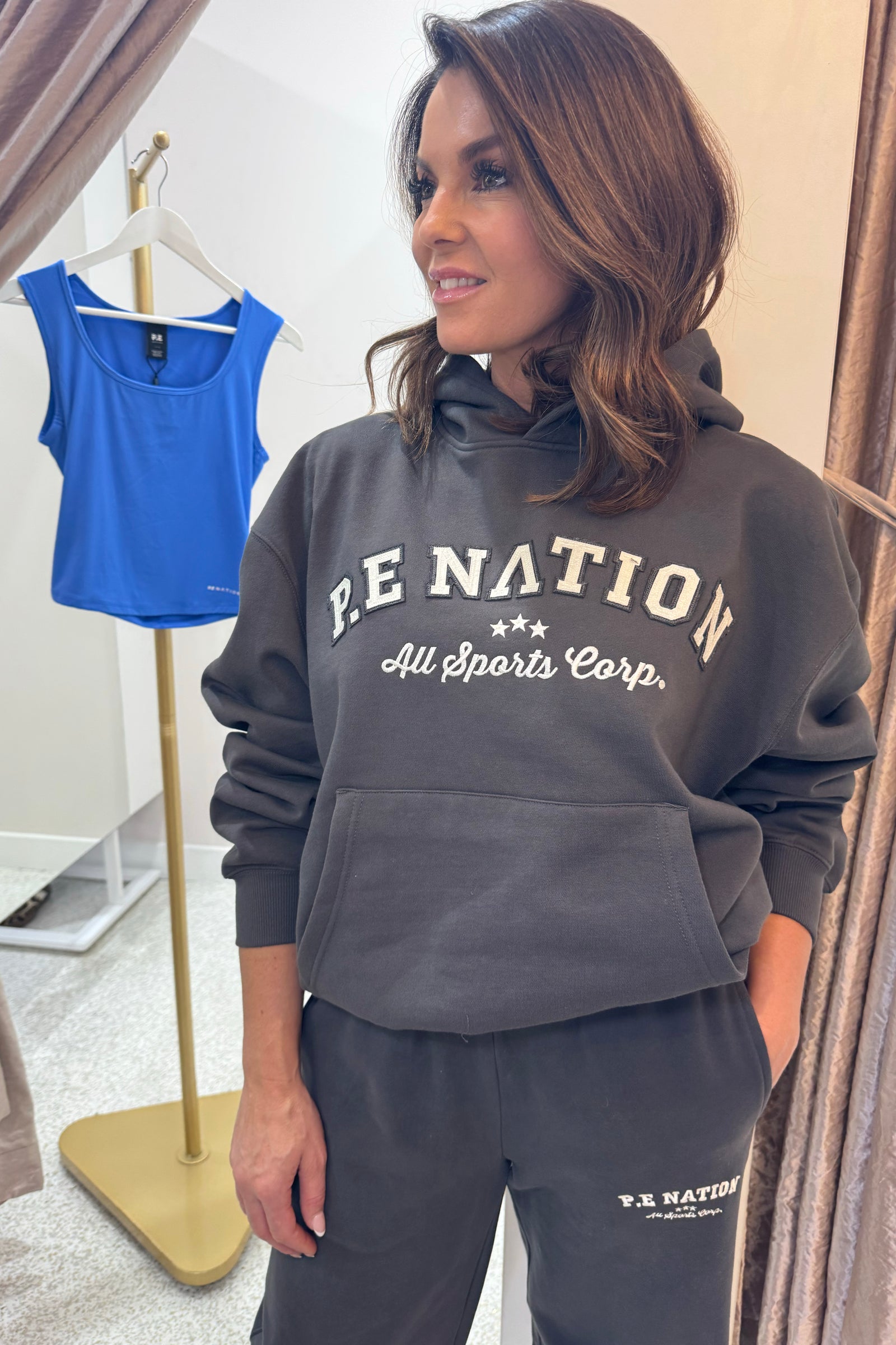 P.E Nation Dynamic Hoodie | Smokestone