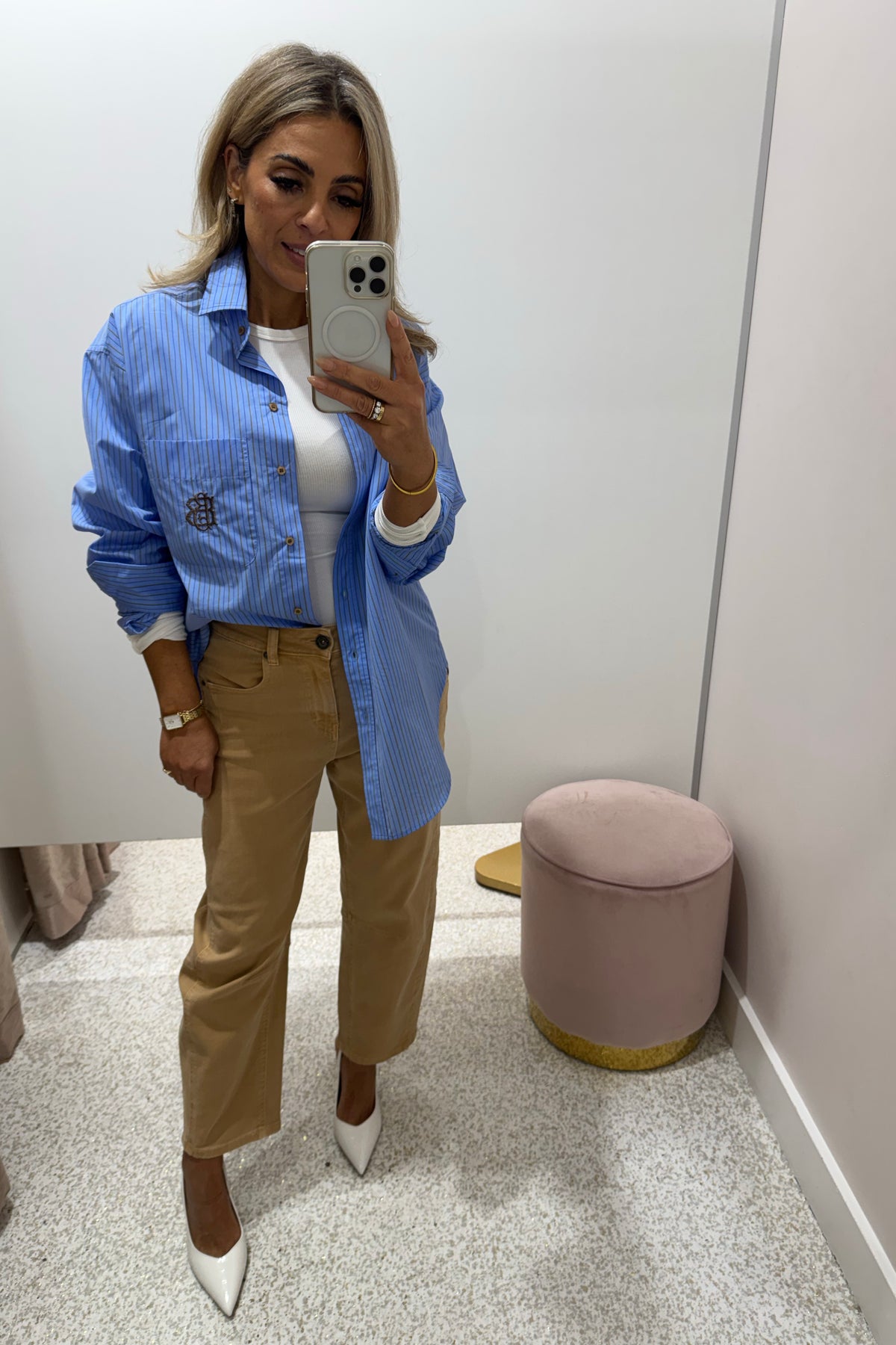 Chosen By Fifi & Annie The Tonia Relaxed Cropped Denim Jean | Clay
