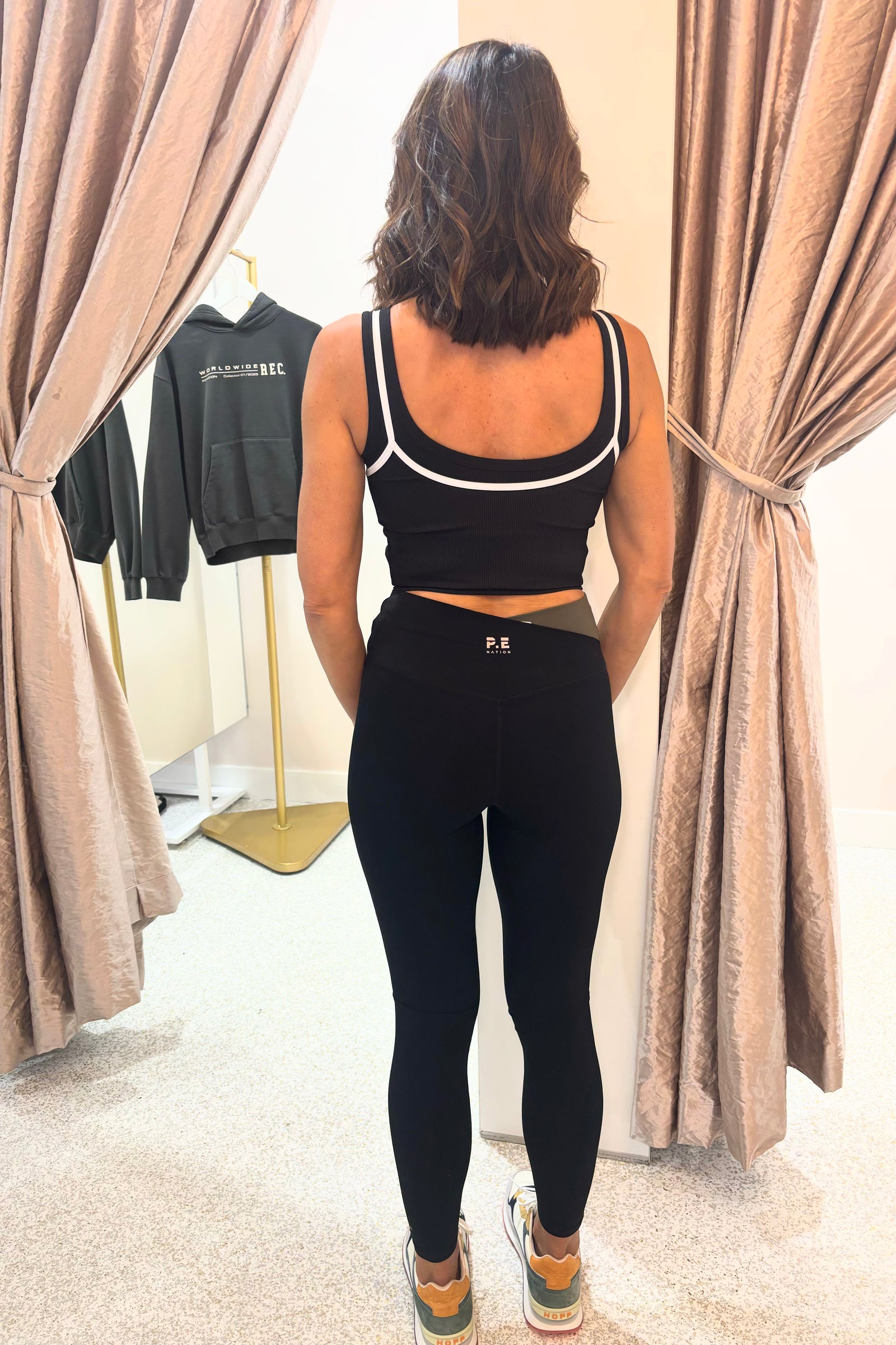 P.E Nation Wander Full length Legging | Black / Tarmac