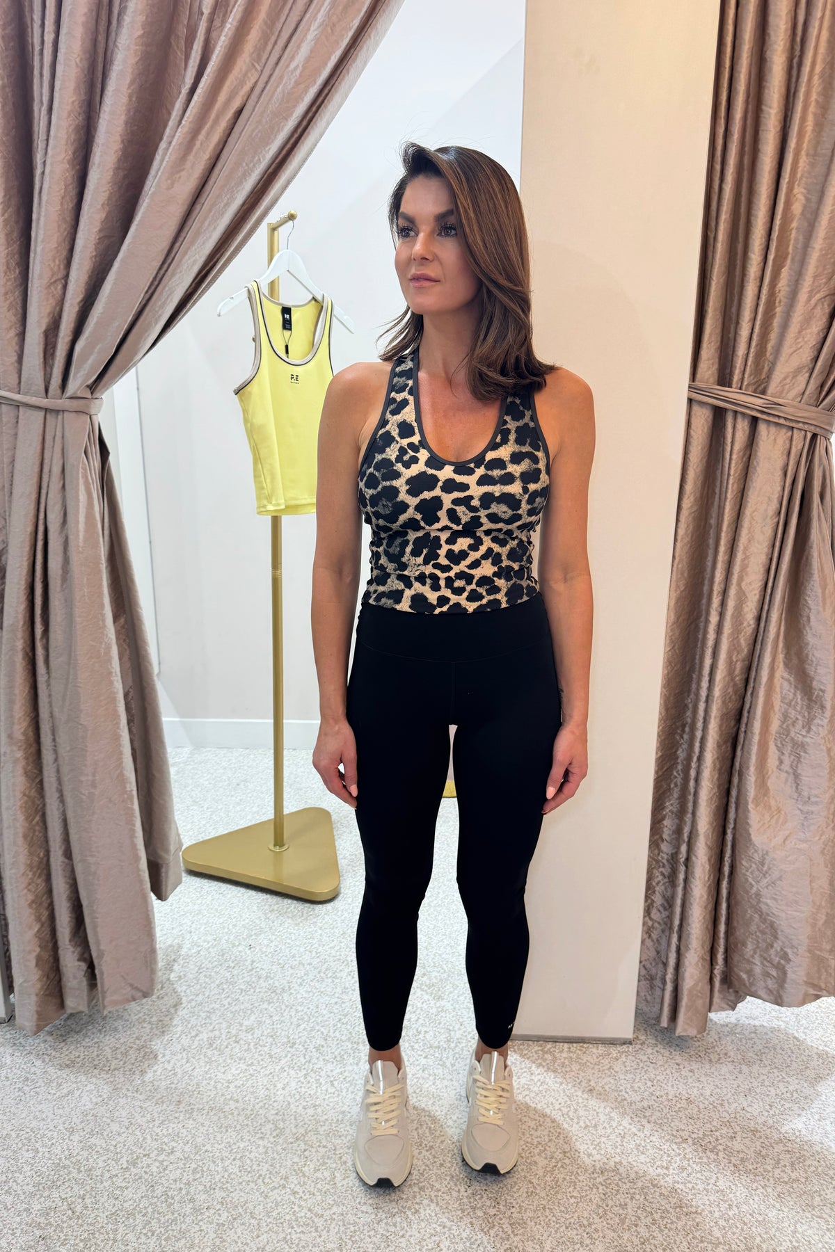 P.E Nation Vita Full Length Legging | Black / Leopard