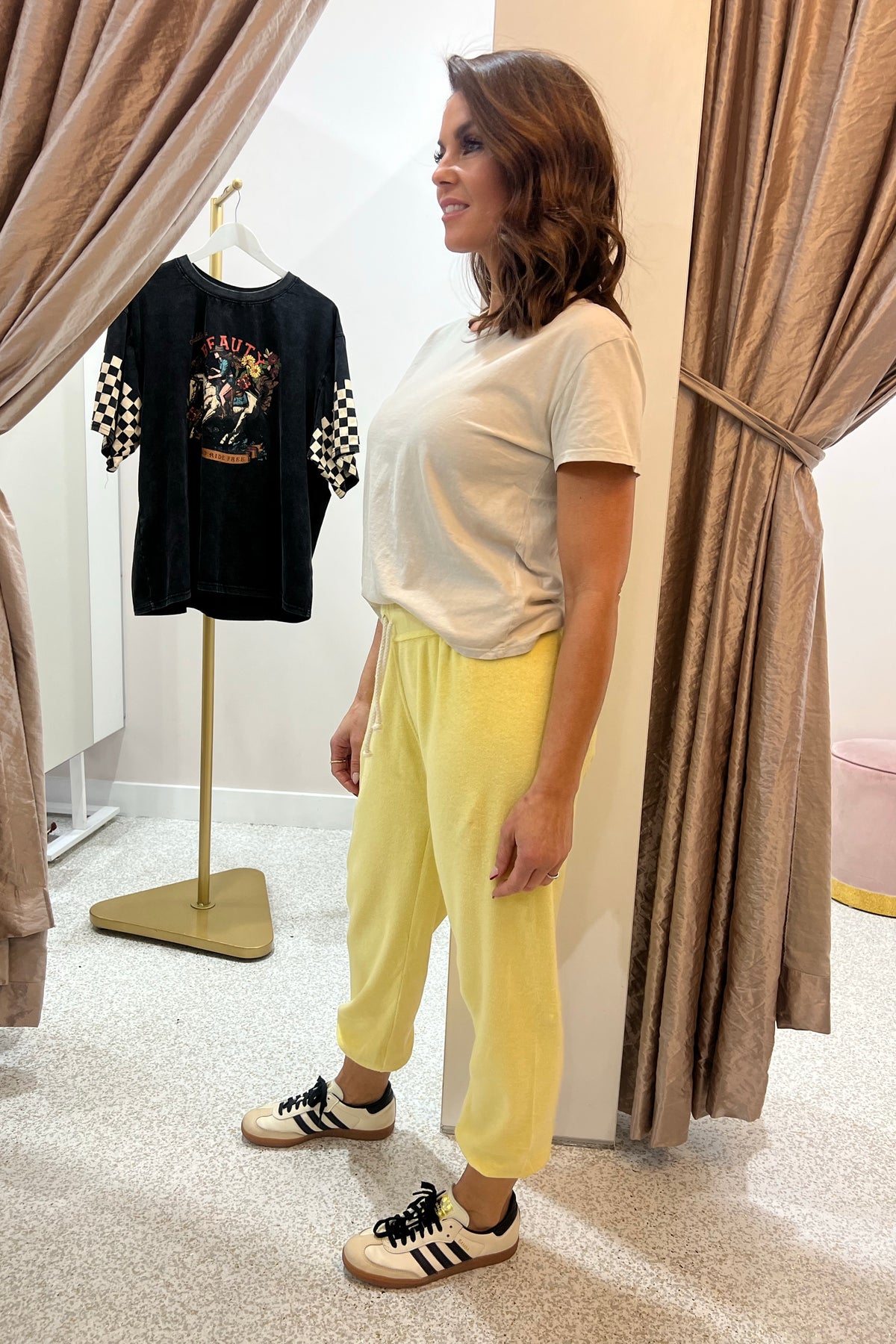 Perfect White Tee Harley Boxy Crew Tee | Putty