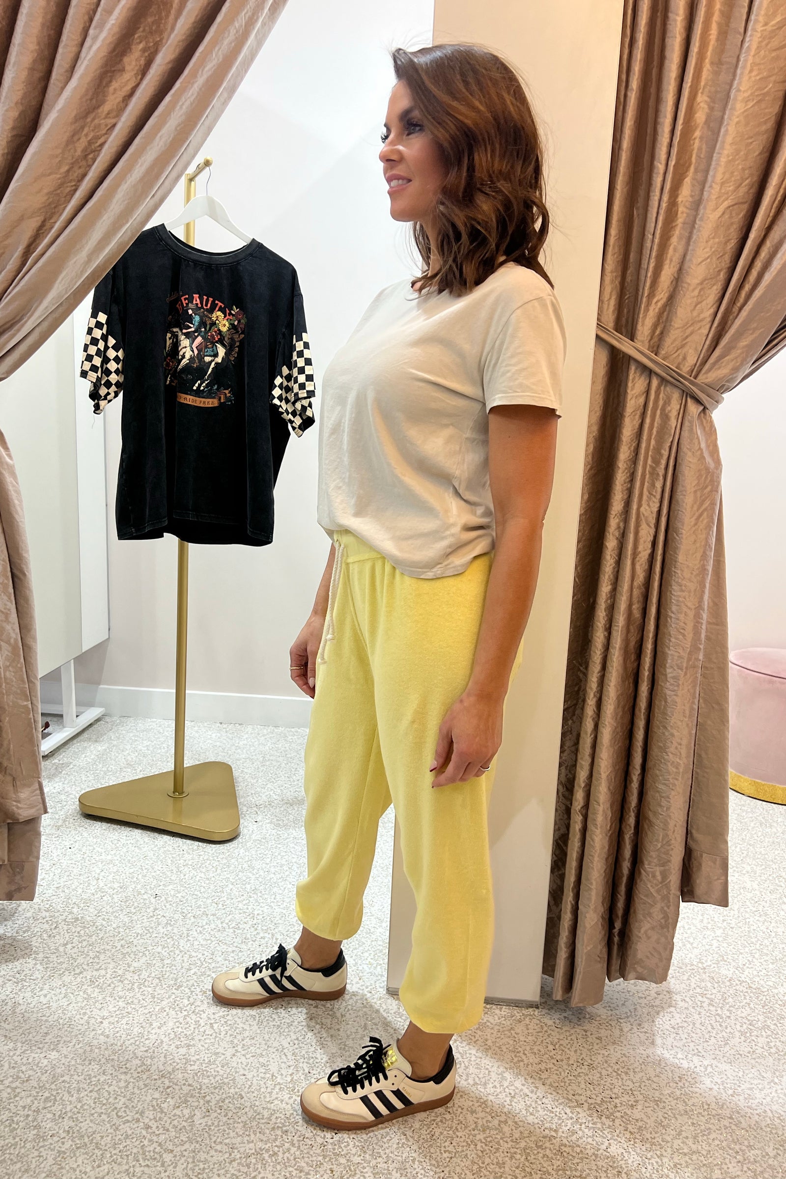 Perfect White Tee Harley Boxy Crew Tee | Putty