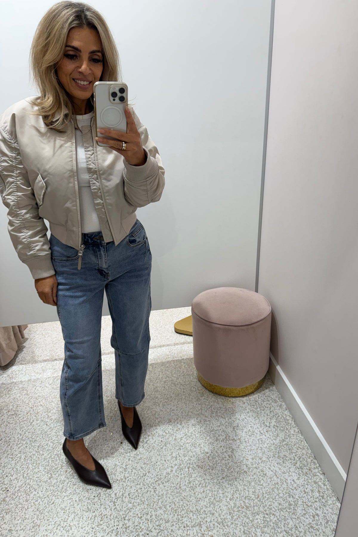 Chosen By Fifi & Annie The Tonia Relaxed Cropped Denim Jean | Light Blue Denim