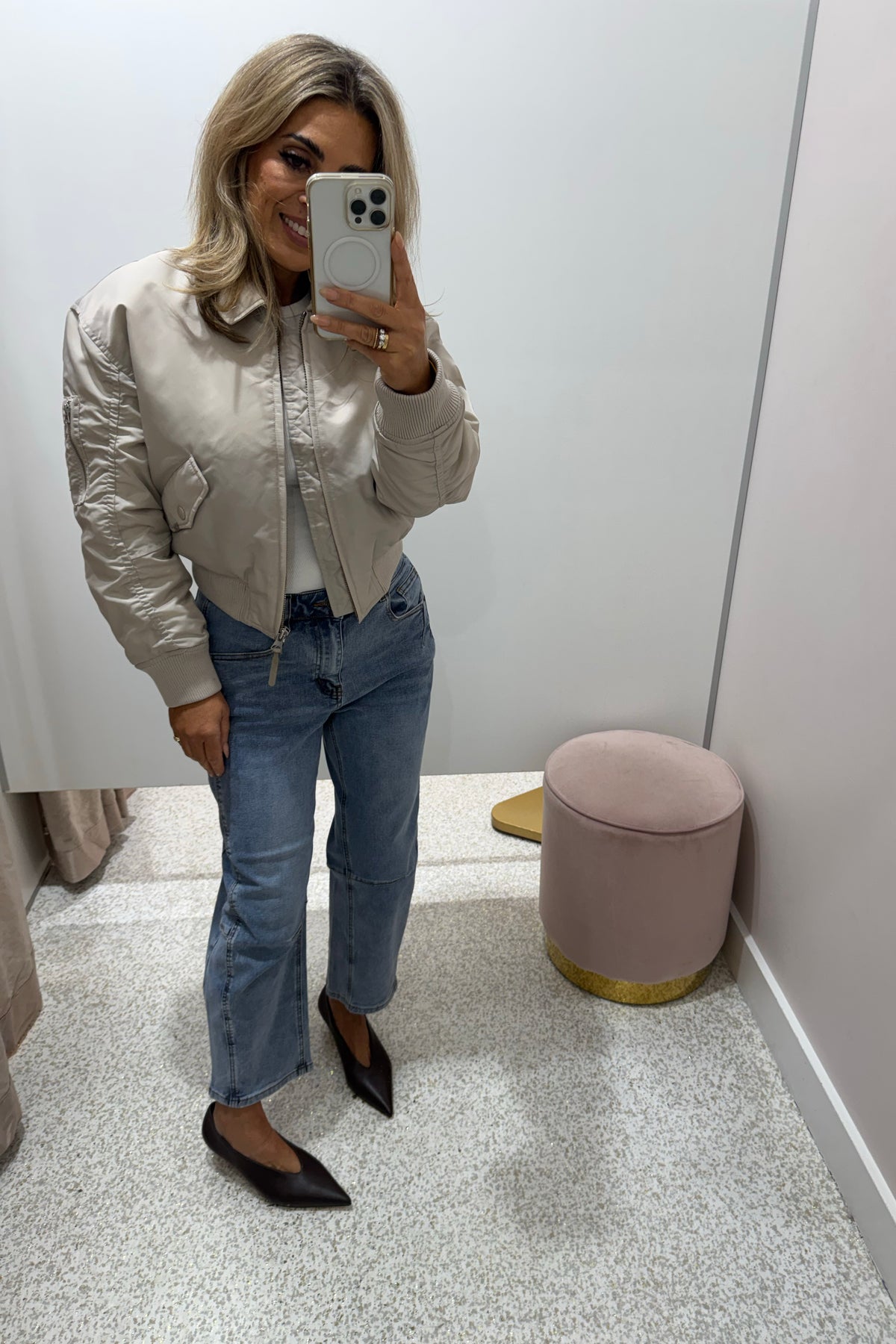 Chosen By Fifi & Annie The Tonia Relaxed Cropped Denim Jean | Light Blue Denim
