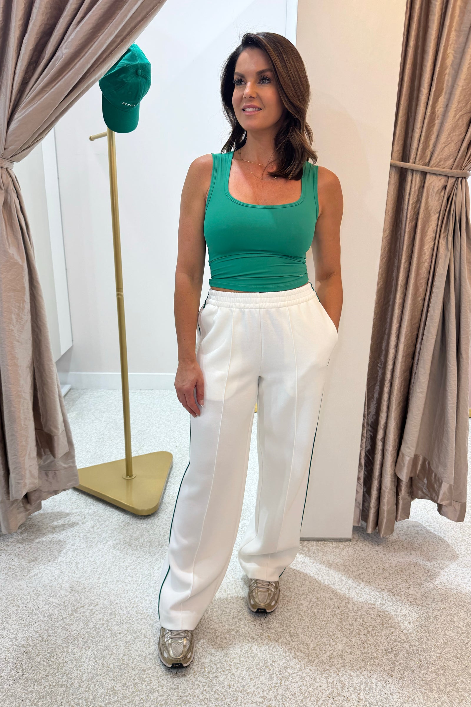 P.E Nation Triumph Pant | White / College Green