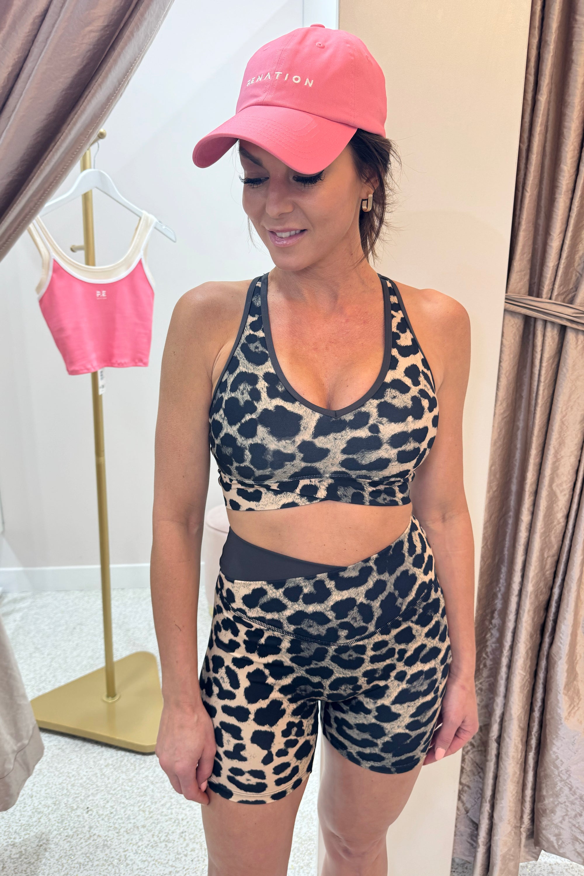 P.E Nation Renewal Tank | Leopard Print / Smokestone