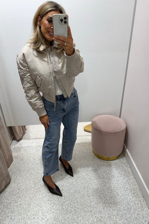 Chosen By Fifi & Annie The Tonia Relaxed Cropped Denim Jean | Light Blue Denim
