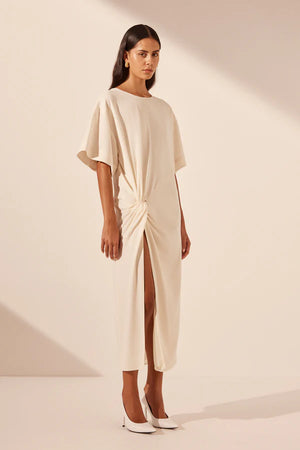Shona Joy Iliad T Shirt Midi Dress | Rice