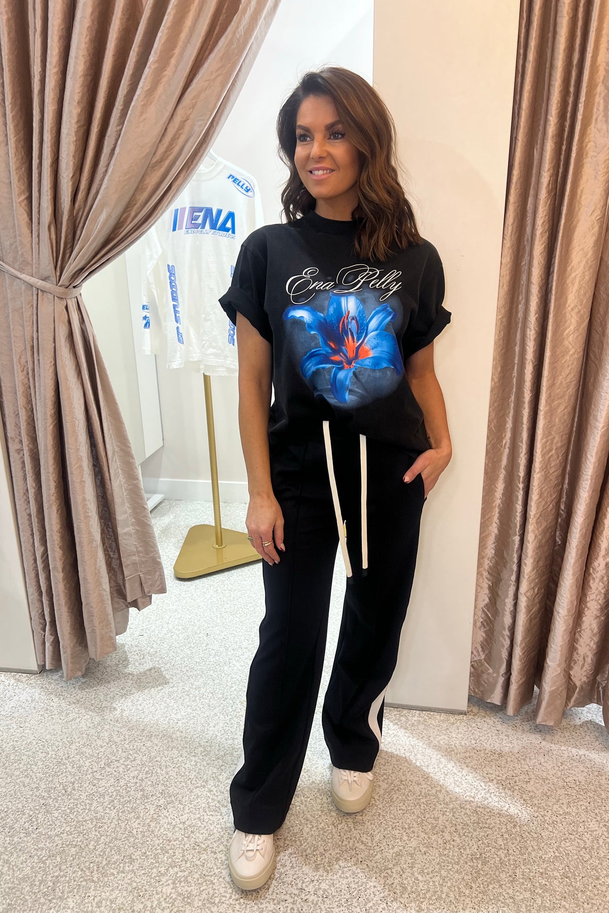 Ena Pelly Lily Tee | Washed Black