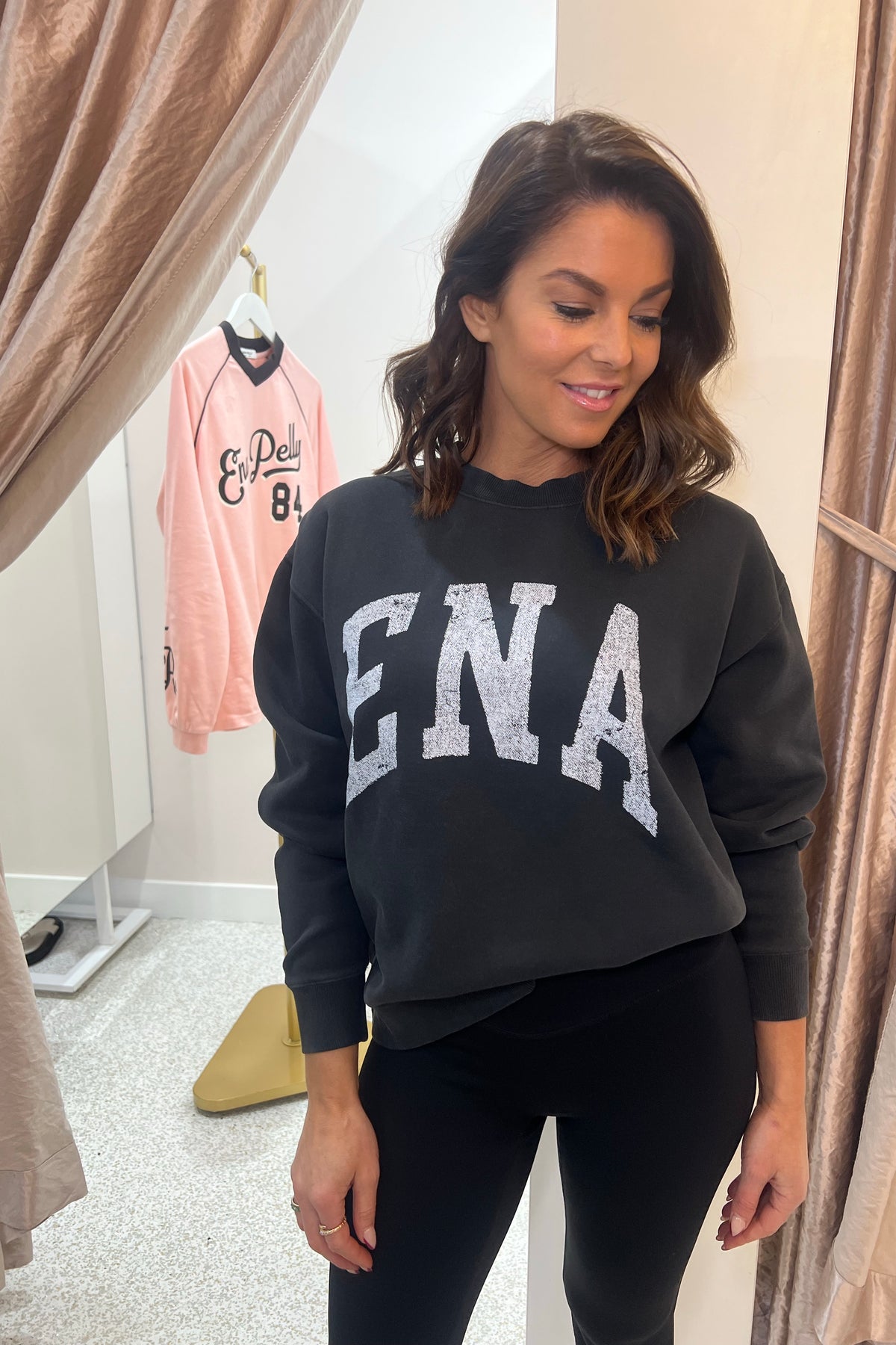 Ena Pelly Lilly Oversized Sweater Collegiate | Vintage Black