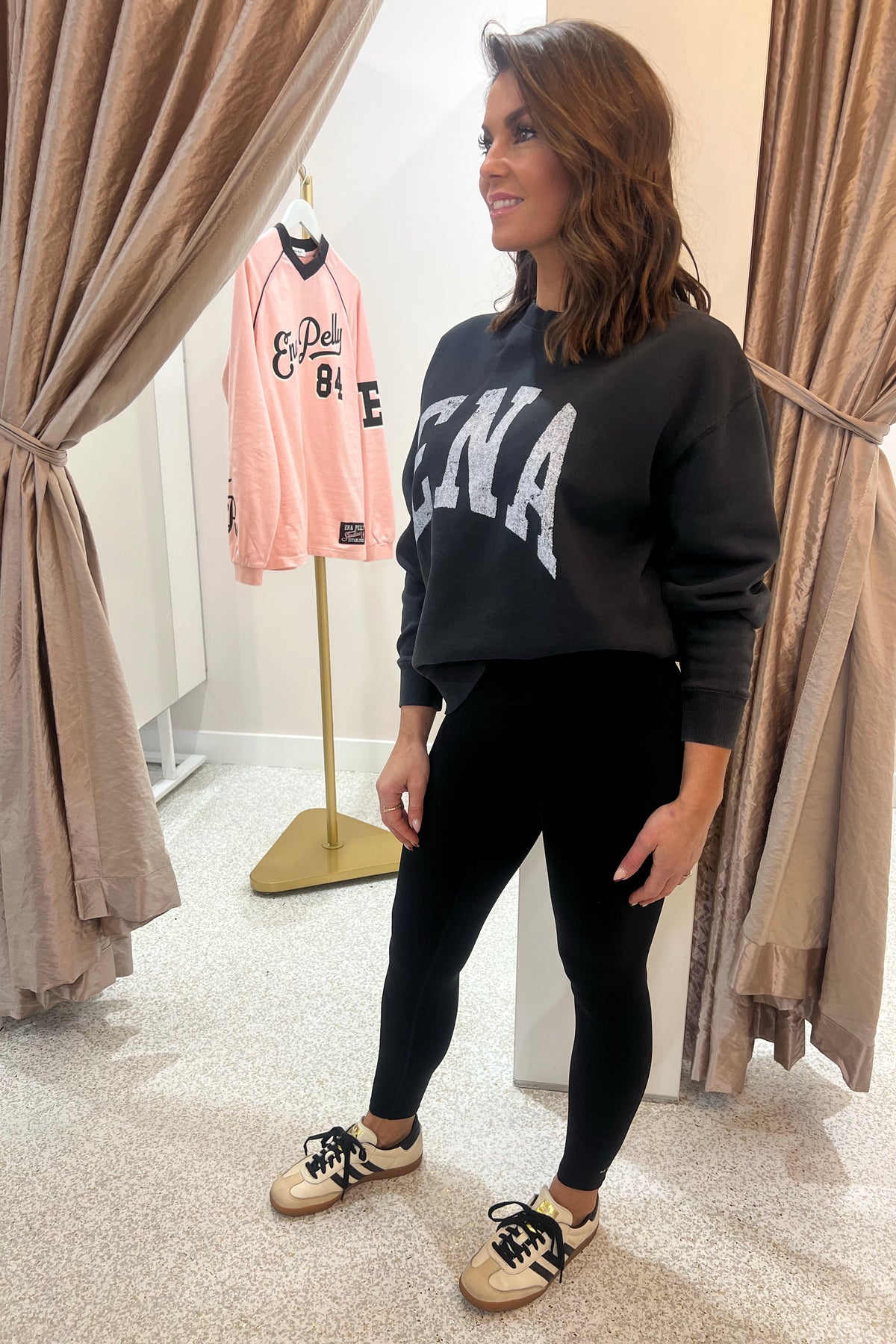 Ena Pelly Lilly Oversized Sweater Collegiate | Vintage Black