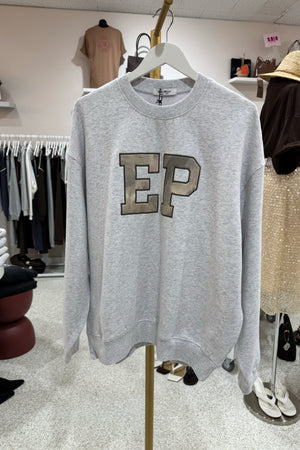Ena Pelly Mila Oversized Sweater | White Marle
