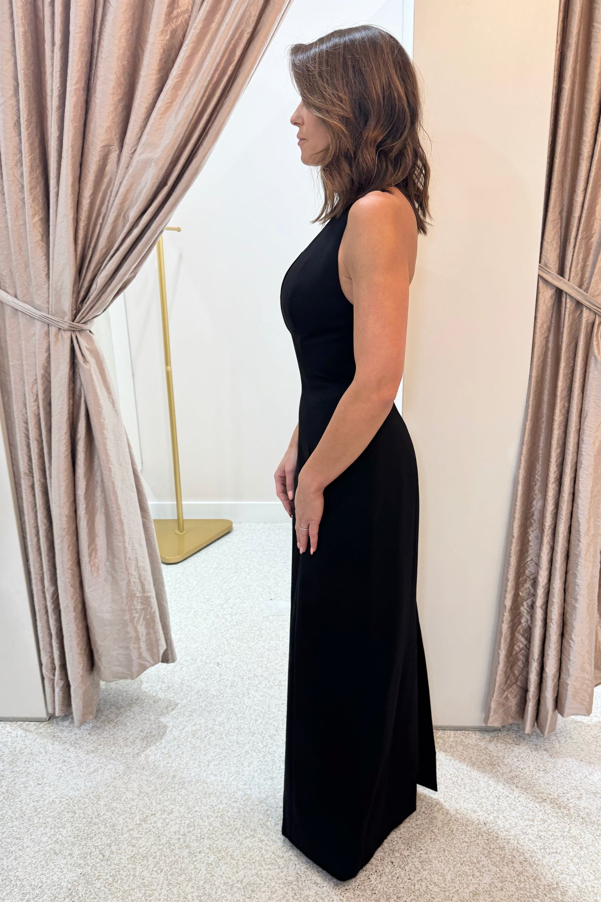 Misha The Delta Suiting Dress | Black