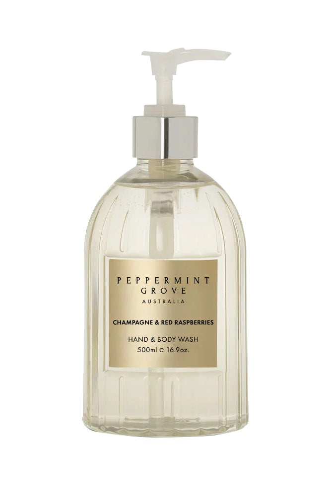 Peppermint Grove Hand & Body Wash | Champagne & Red Raspberries