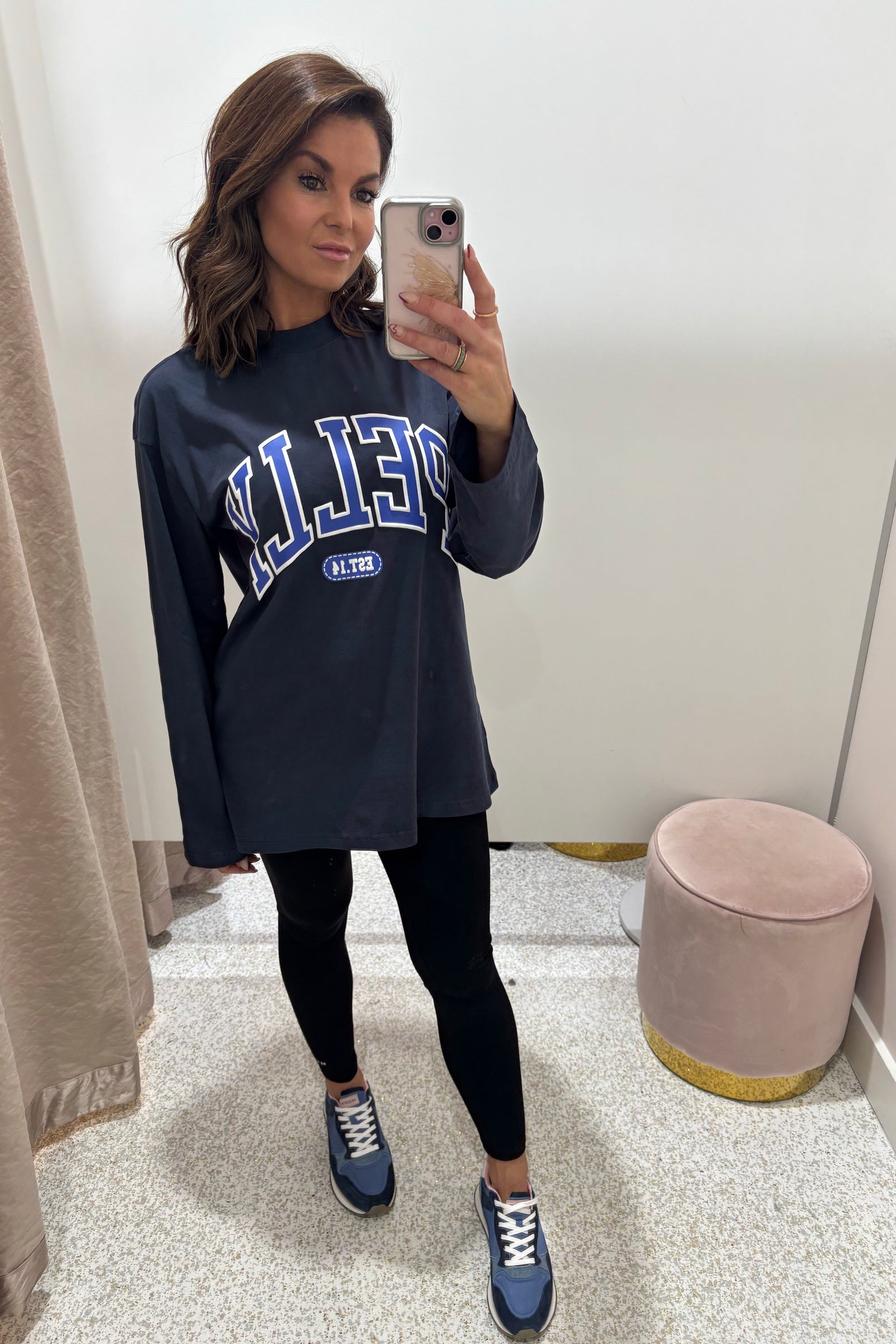 Ena Pelly Long Sleeve Pelly Tee | Ink