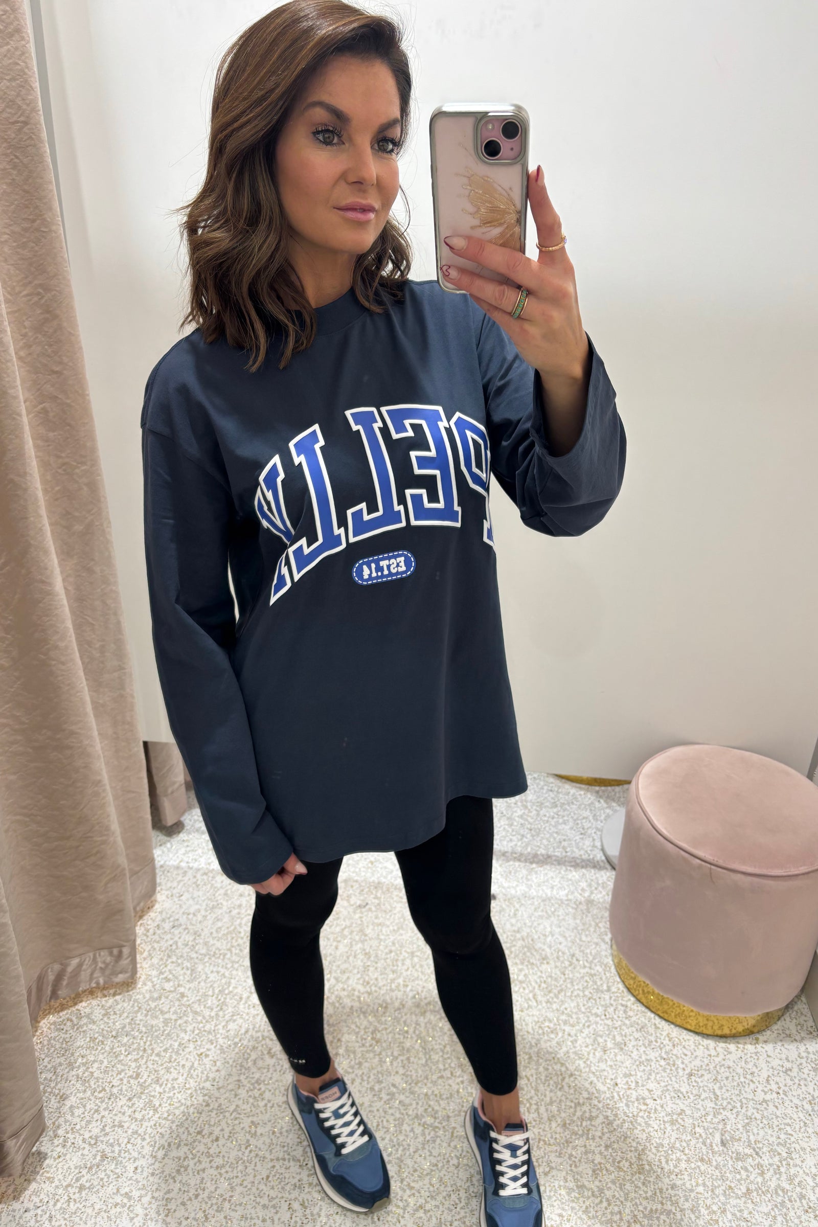 Ena Pelly Long Sleeve Pelly Tee | Ink