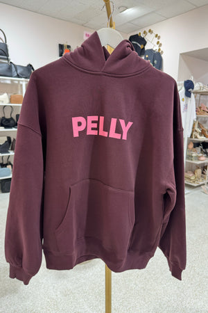 Ena Pelly Cassie Oversized Hoodie | Deep Cherry Red