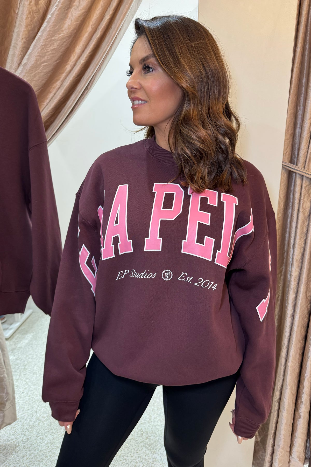 Ena Pelly Mila Oversized Sweater | Deep Cherry