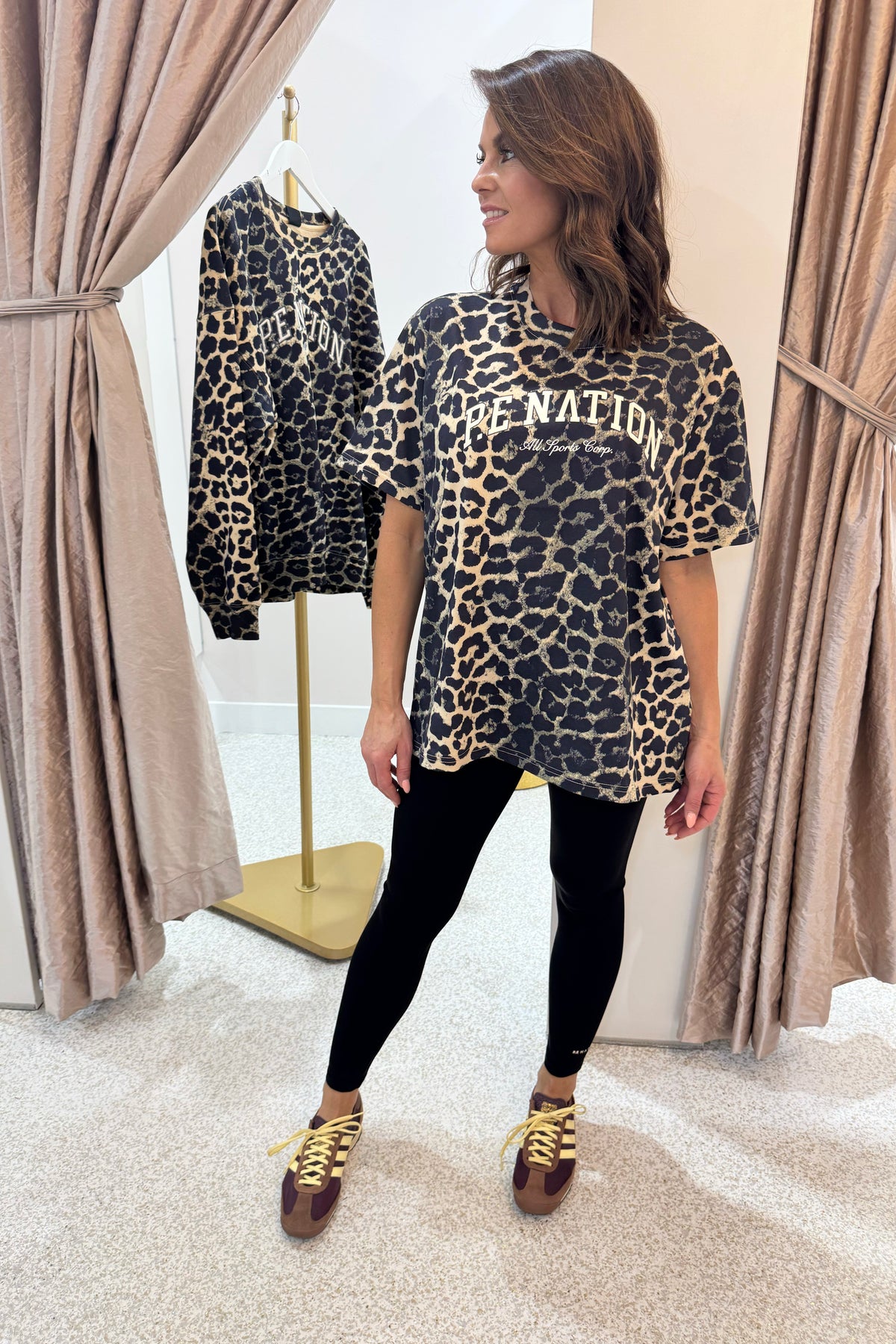 P.E Nation Heritage Tee | Leopard Print