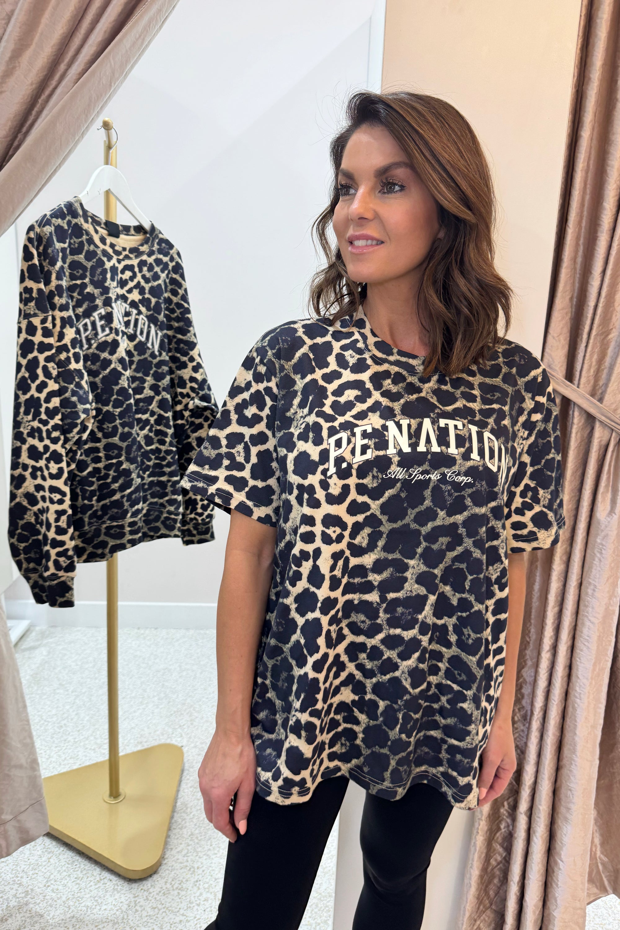 P.E Nation Heritage Tee | Leopard Print