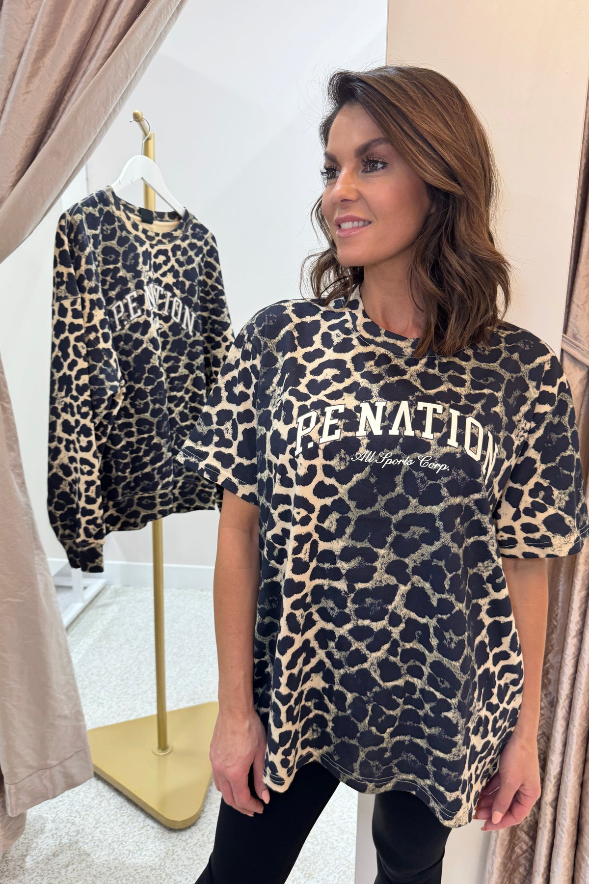 P.E Nation Heritage Tee | Leopard Print