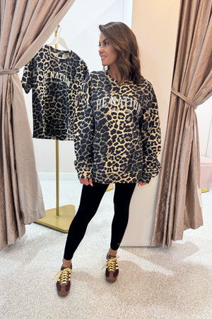 P.E Nation Heritage Sweat | Leopard Print