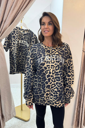 P.E Nation Heritage Sweat | Leopard Print