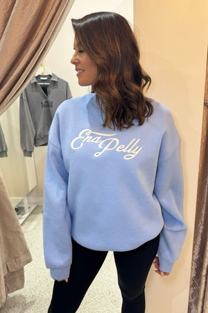 Ena Pelly Mila Oversized Sweater | Soft Blue