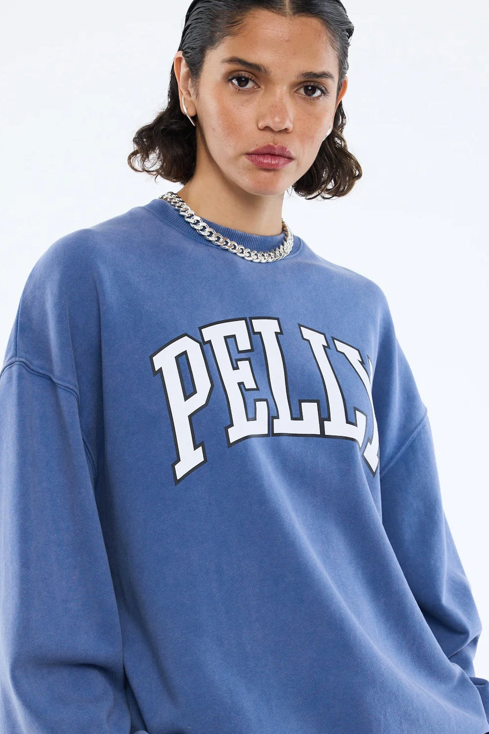 Ena Pelly EP Varsity Sweatshirt | Indigo Wash