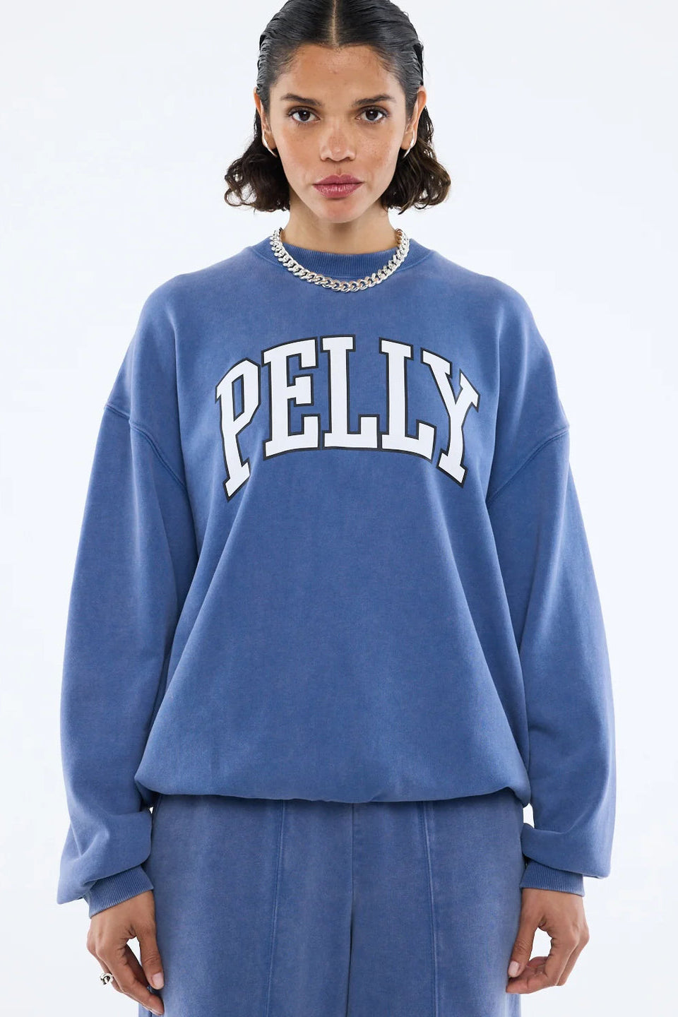 Ena Pelly EP Varsity Sweatshirt | Indigo Wash