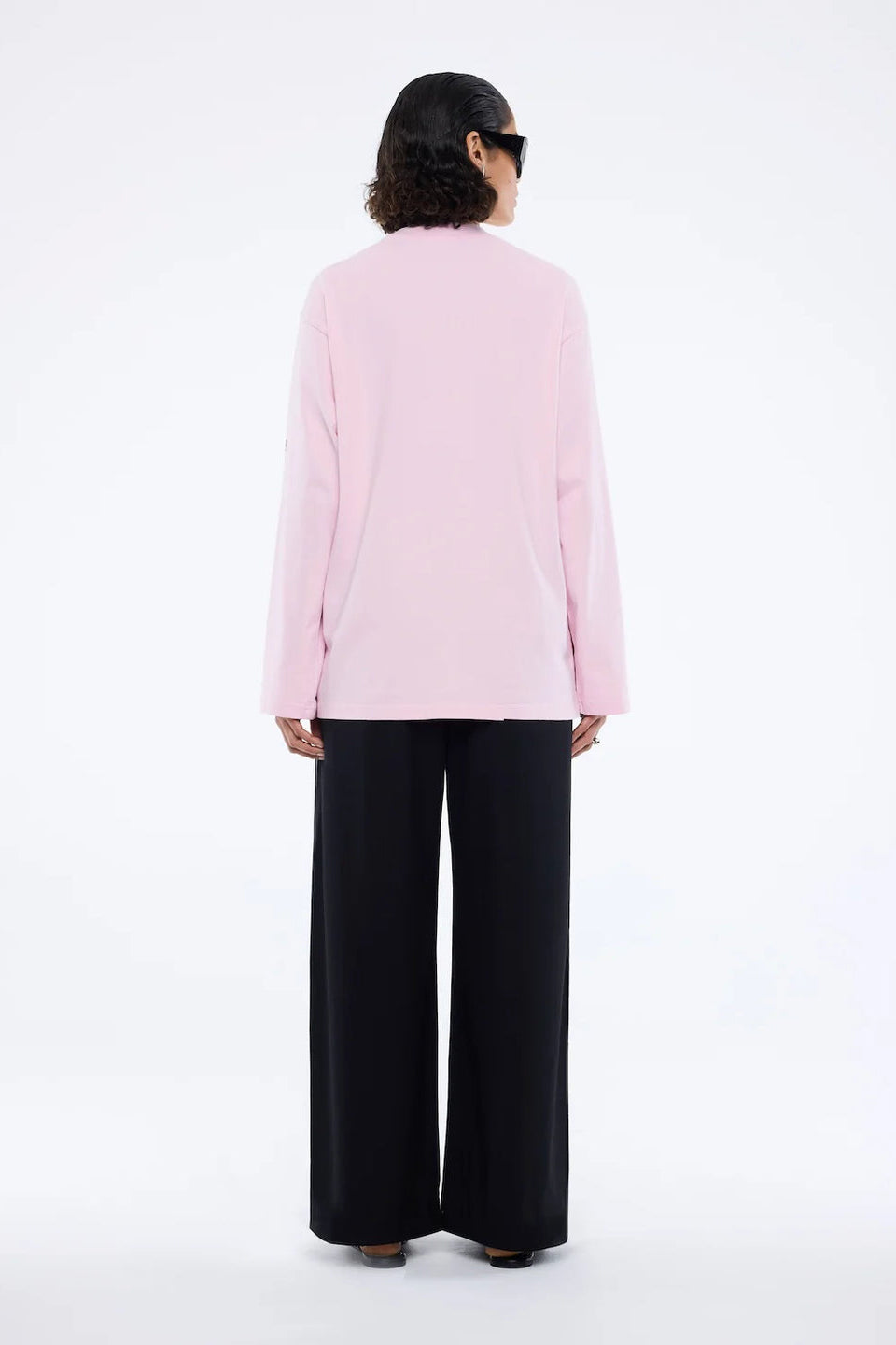 Ena Pelly Street Signs Long Sleeve Tee | Pink