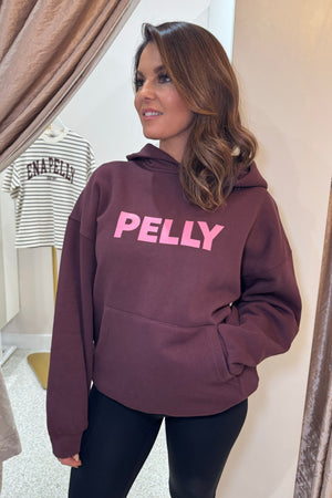 Ena Pelly Cassie Oversized Hoodie | Deep Cherry Red