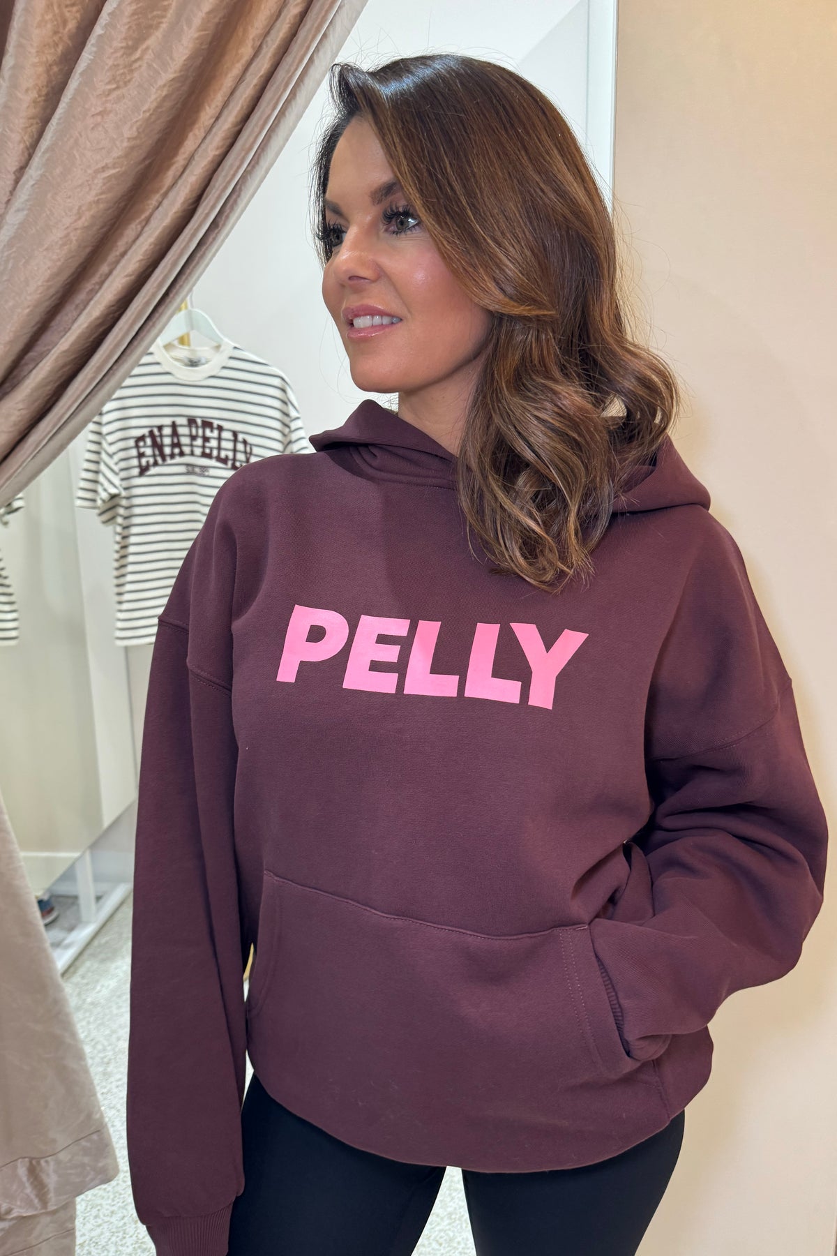 Ena Pelly Cassie Oversized Hoodie | Deep Cherry Red