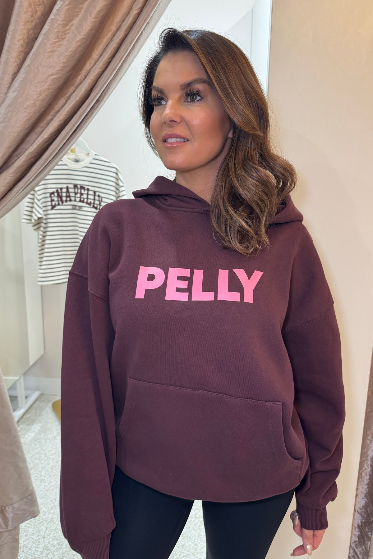Ena Pelly Cassie Oversized Hoodie | Deep Cherry Red