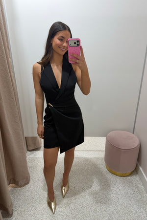 Chosen By Fifi & Annie The Chloe Wrap Dress | Black