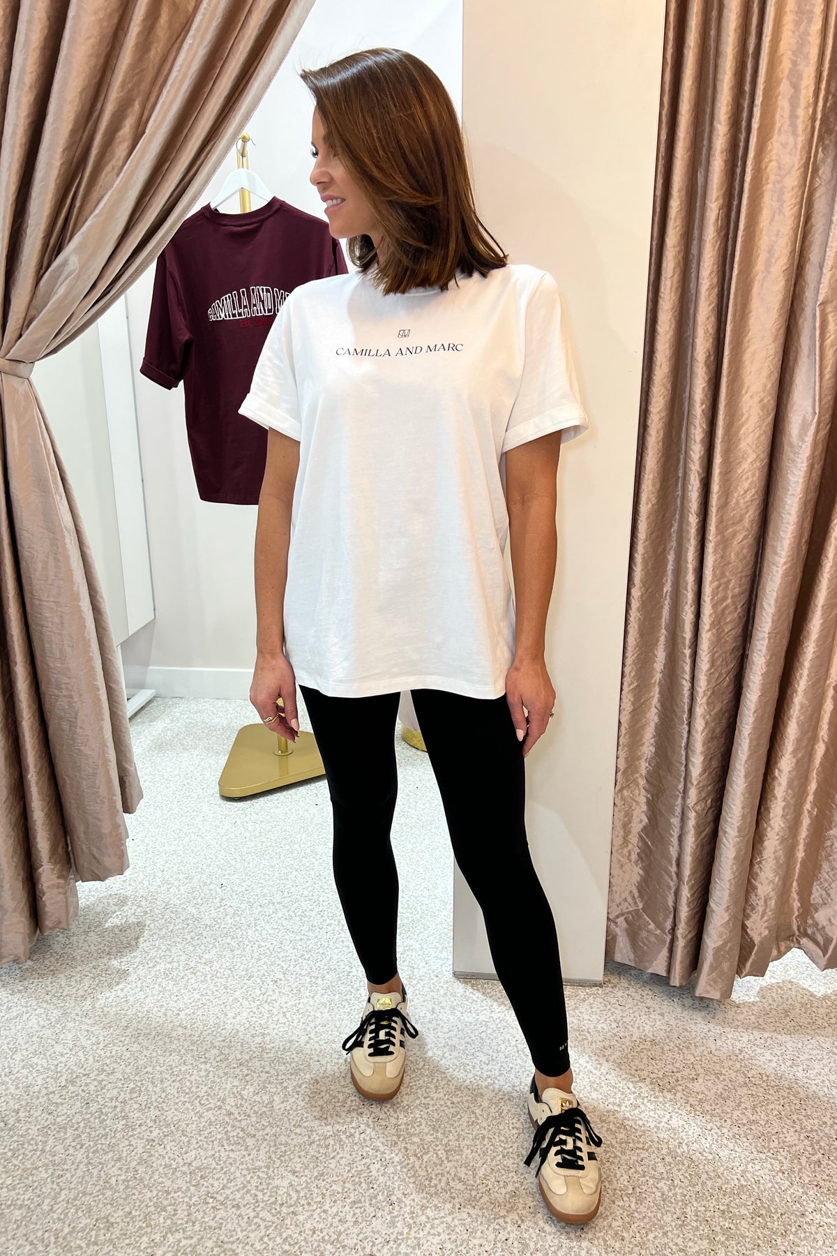 C&M Camilla & Marc Grayson Tee | Soft White/Black