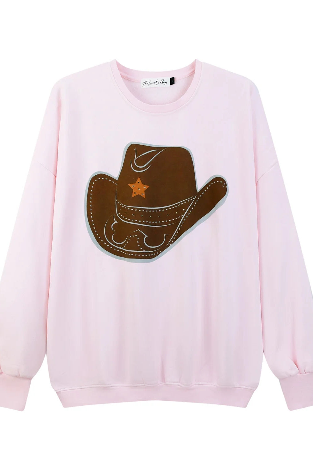 The Laundry Room Rhinestone Cowgirl Sweater | Blush Pink