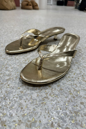 Billini Corrie Heel | Gold Metallic