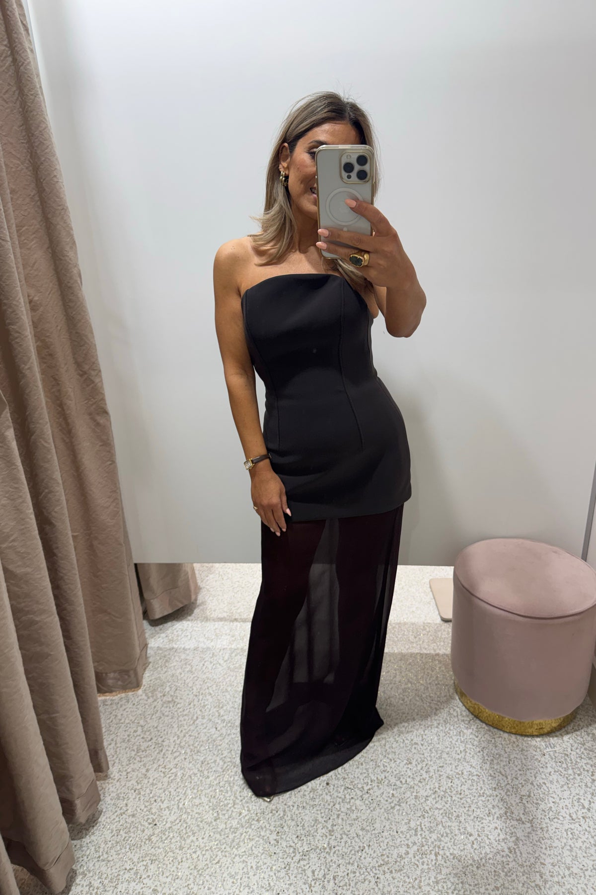 Bec + Bridge Theodora Strapless Maxi Dress | Espresso
