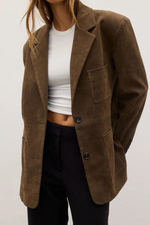 Bayse Brand Camilla Blazer | Saddle