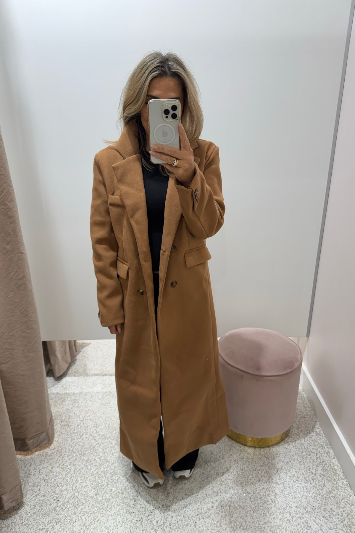 Chosen By Fifi & Annie The Carter Full Length Coat | Camel