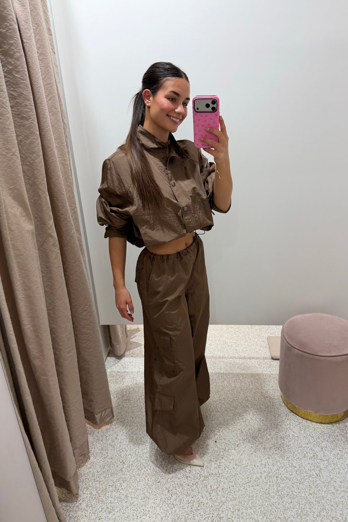 Shona Joy Malika Parachute Jacket | Bronze