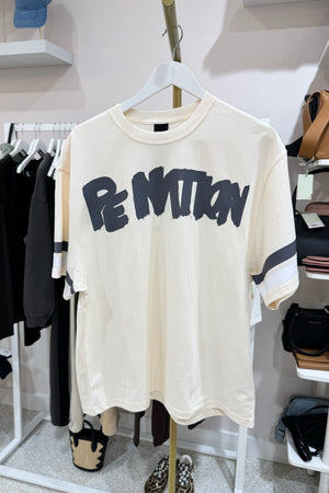 P.E Nation Frontline Oversized Tee | Whisper White